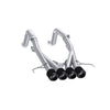 MBRP 14-19 Chevrolet Corvette 6.2L 3in Axle-Back Muffler Bypass Quad Exit Carbon Fiber Tips