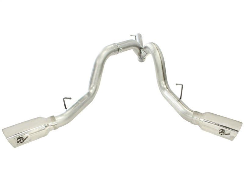 AFE 49-44043-P rce XP Exhaust 4inch DP-Back All SS 2011-14 fits GM Diesel Truck