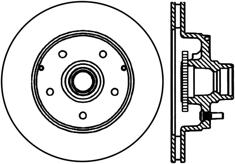 Stoptech 126.62035CSR 94-96 Chevrolet Impala / 91-96 Chevrolet Caprice Cryo-Stop Right Front Slotted Rotor