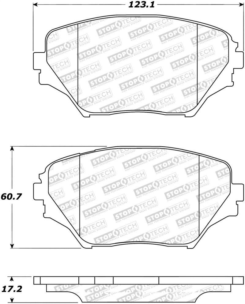 Stoptech 305.0862 Street Select Brake Pads