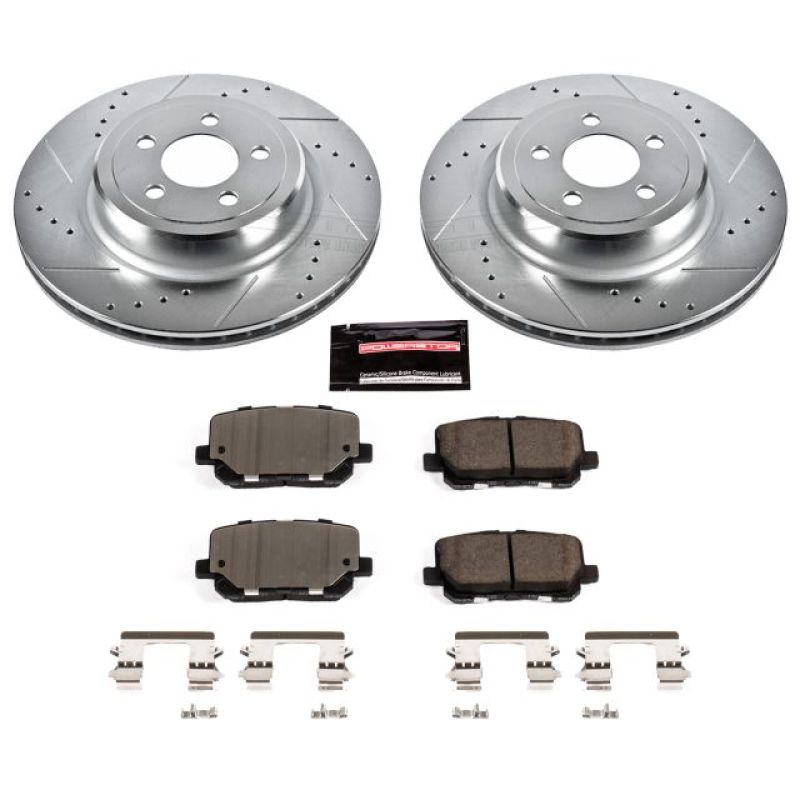 PowerStop K7052 fits Dodge 14-19 Charger Rear Z23 Evolution Sport Brake Kit