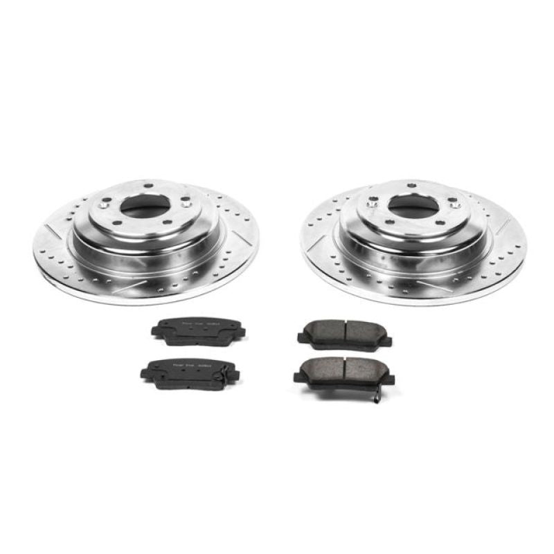 PowerStop fits Hyundai Genesis 10-16 Coupe Rear Z23 Evolution Sport Brake Kit