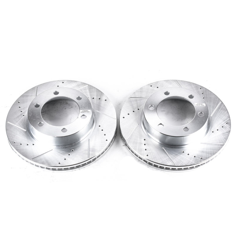 PowerStop fits Toyota 01-07 Sequoia Front Evolution Drilled & Slotted Rotors -