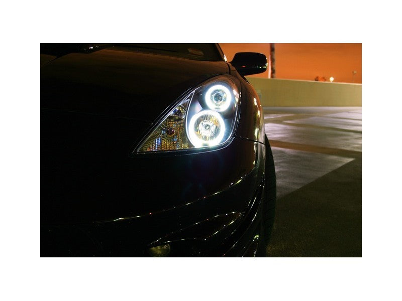 Spyder 5011848 fits Toyota 00-05 Celica Projector Headlights LED Halo DRL Blk H
