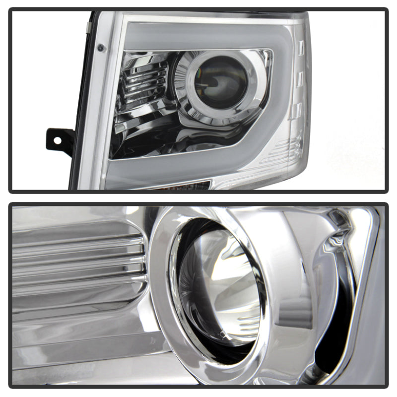 Spyder 5077639 fits Ford 13-14 F150 Projector Fctry Xenon Model- Light Bar DRL