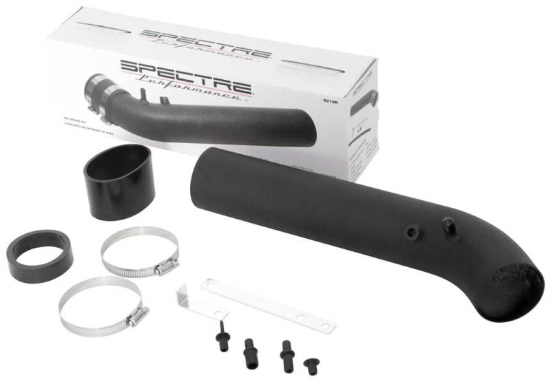 Spectre 8219K Universal Intake Tube Kit 3in. - Aluminum - Black