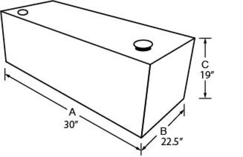 Tradesman 73155 Aluminum Rectangular Liquid Storage Tank (55 Gallon Capacity) - Blk