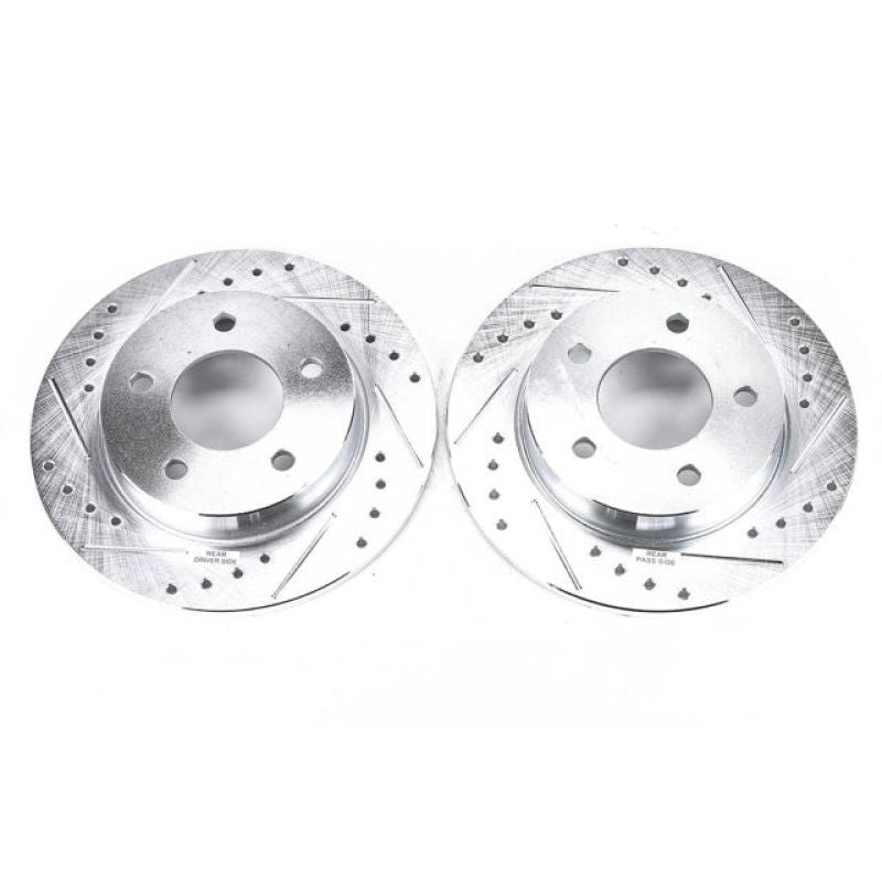 PowerStop fits Mazda 04-13 3 Rear Evolution Drilled & Slotted Rotors - Pair