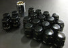 Project Kics W653B19 16 LUGS + 4 LOCKS Black Bullock And Nut Set - 12X1.25