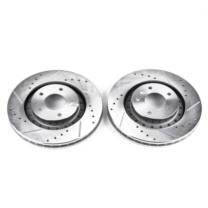 PowerStop fits Dodge 94-96 Stealth Front Evolution Drilled & Slotted Rotors -