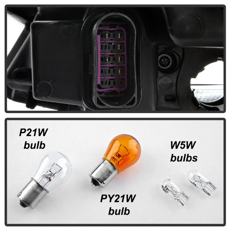 xTune 9042348 11-18 fits Volkswagen Jetta Sedan OEM Style Halogen Headlights -