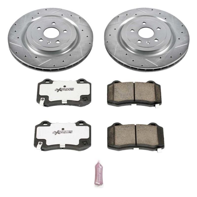 PowerStop K3019-26 09-15 fits Cadillac CTS Rear Z26 Street Warrior Brake Kit