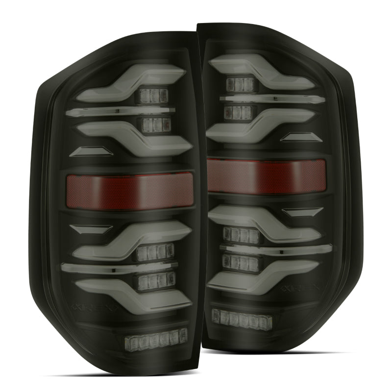AlphaRex 672040 fits Toyota 14-21 Tundra LUXX LED Taillights Blk w/Activ Light/