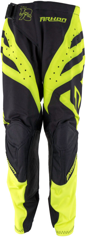 Answer 442643 25 Arkon Nitrus Pants Black/Hyper Acid Youth Size - 16
