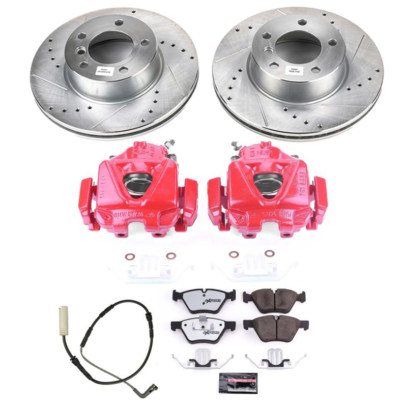 PowerStop KC4677 26 fits BMW 328i Front Z26 Street Warrior Brake Kit w/Calipers