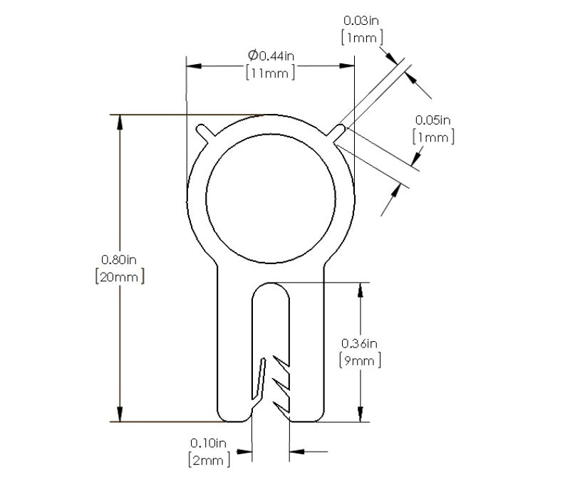 AFE 59-10095 MagnumFORCE Spare Parts Trim Seal Kit (1/16IN X 7/16IN) x 36IN L