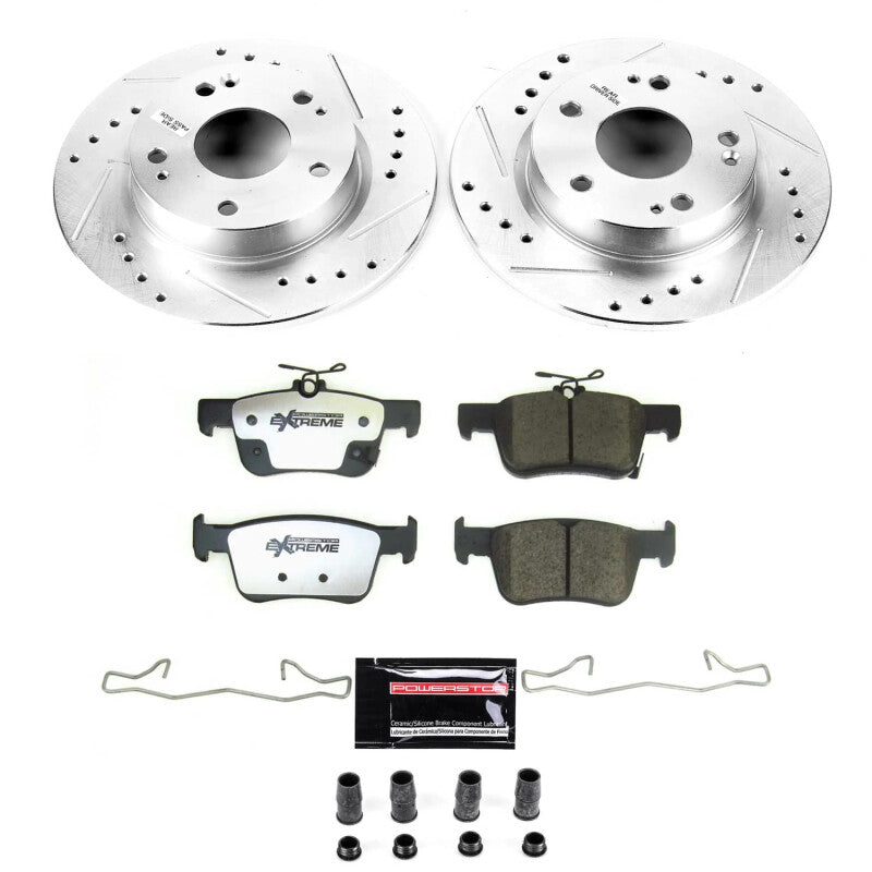 Power Stop K8330-26 20-22 fits Honda Civic Rear Z26 Street Brake Kit