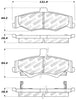 Stoptech 305.075 Street Select Brake Pads - Rear