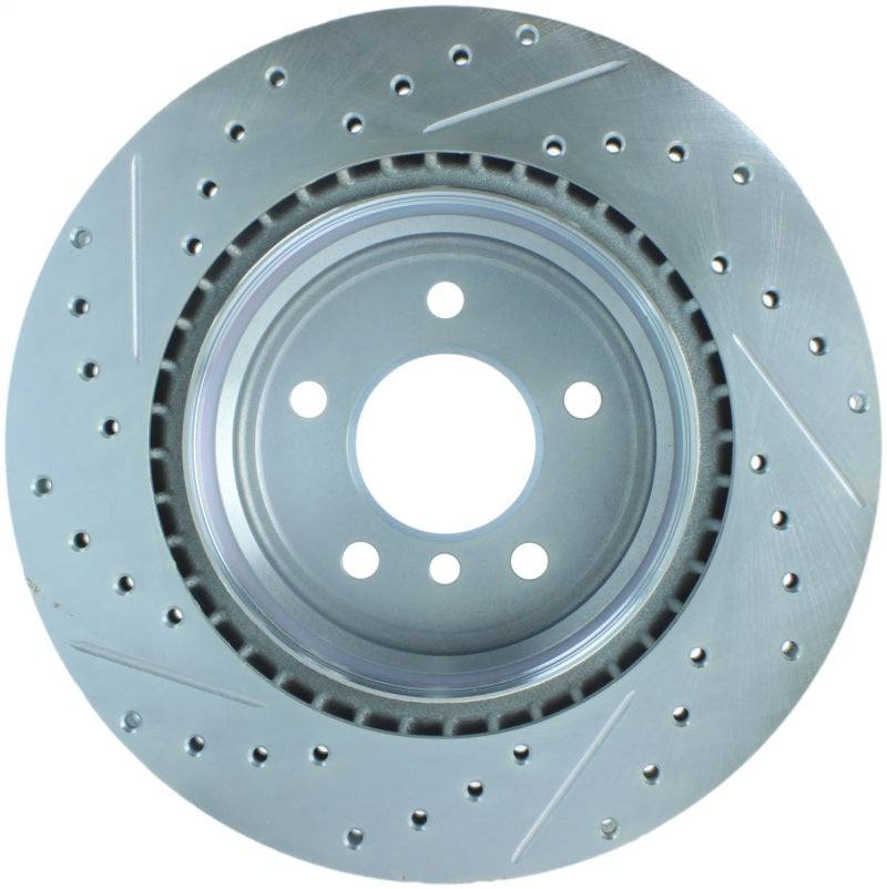 Stoptech 227.34080L Select Sport 07-13 fits BMW 335i Slotted & Drilled Vented Left Rear Brake Rotor