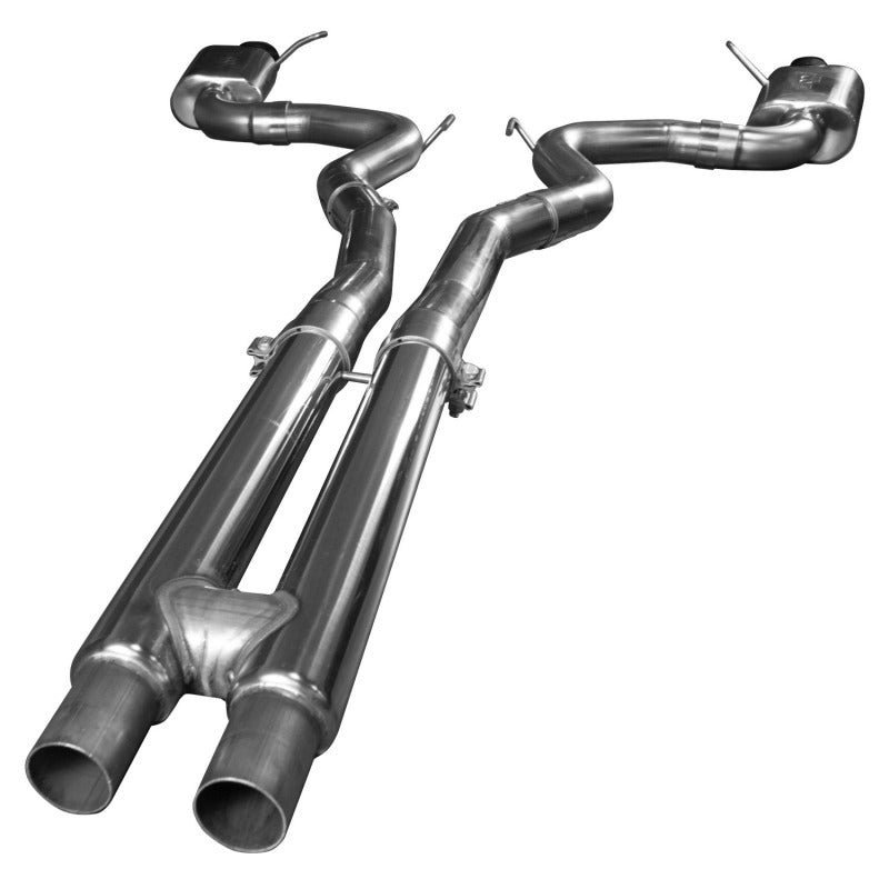 Kooks 11514411 15+ Mustang 5.0L 4V Convertible 3in Cat-Back w/ H-Pipe 4in Slash Cut Black Tips Exhaust