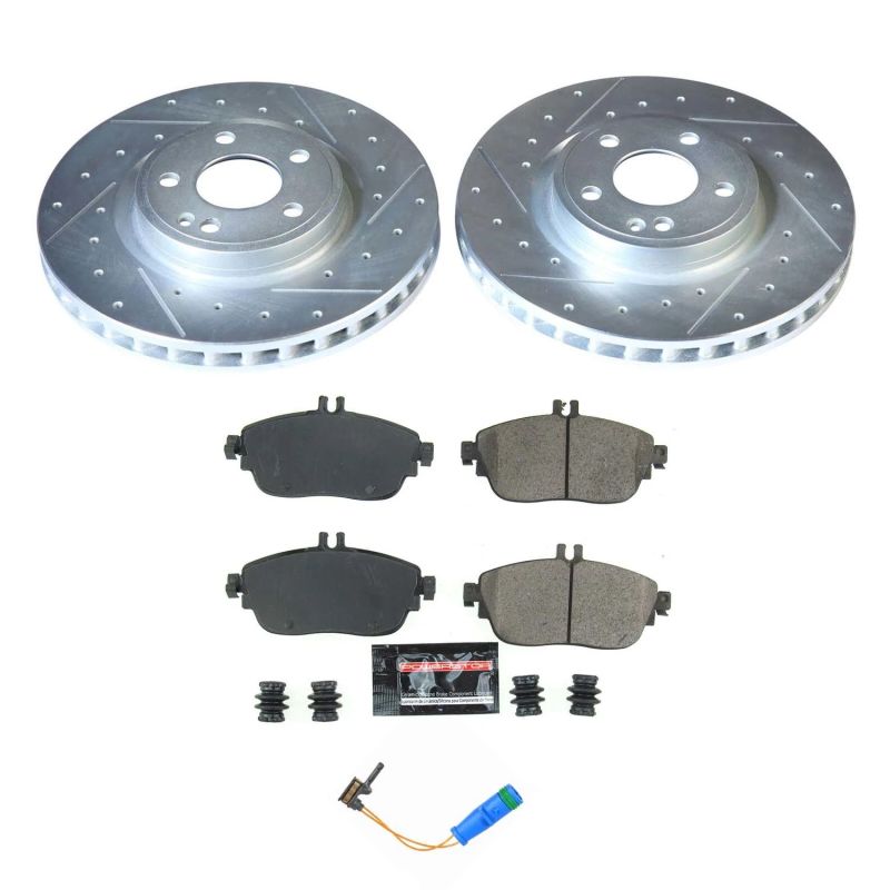 PowerStop K8266 fits Infiniti 17-19 QX30 Front Z23 Evolution Sport Brake Kit