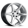 Kansei K11H-157014-00 K11H Tandem 15x7in / 4x114.3 BP / 0mm Offset / 73.1mm Bore - Hyper Silver Machined Lip