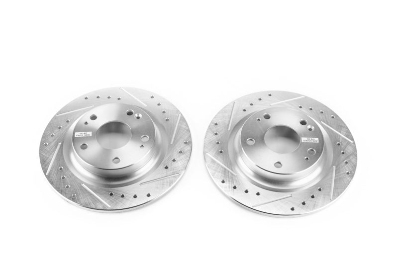 PowerStop fits Honda 17-18 Civic Si Rear Evolution Drilled & Slotted Rotors -