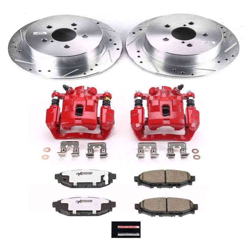 PowerStop KC4632 fits Subaru Legacy Rear Z26 Street Warrior Brake Kit w/Calipers