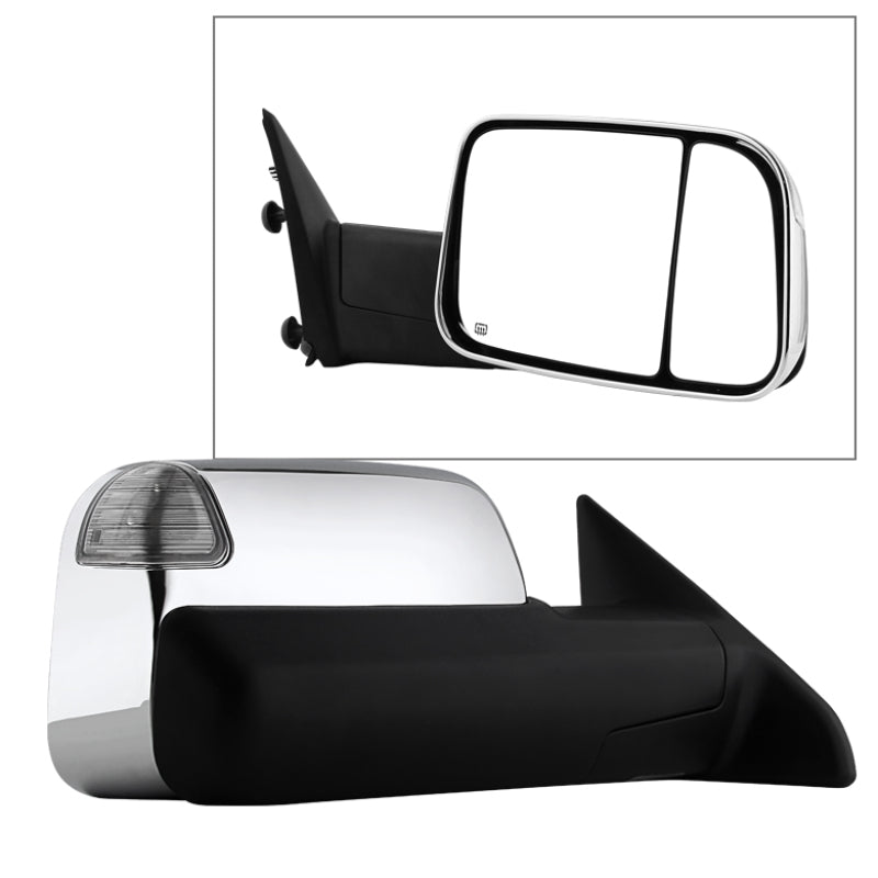 9933172 Xtune fits Dodge 09-12 Ram 1500 Extendable Heated Adjust Mirror Chrome