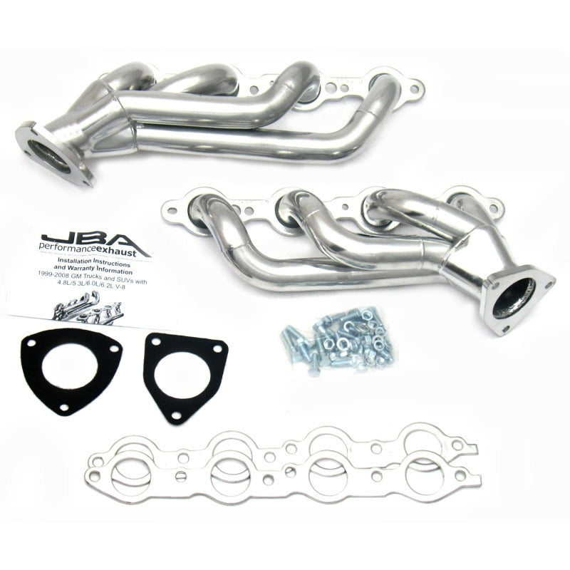 JBA 1850S-3JS fits GM Truck 6.0L LS w/o EGR 1-5/8in Primary Silver Ctd Cat4Ward Header