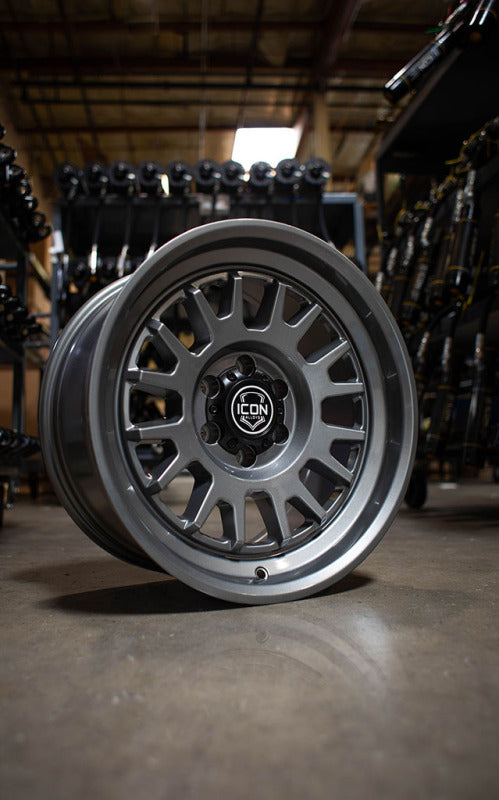 ICON 8217859057GM Anza 17x8.5 / 6x5.5 / 25mm Offset / 5.75in BS - Gun Metal Wheel