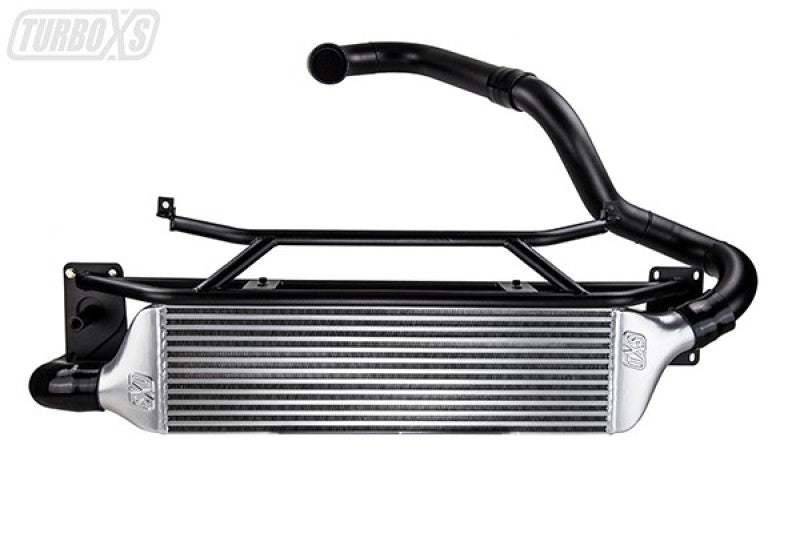 Turbo XS W15-FMIC-BLK FMIC for 15-16 fits Subaru WRX - Wrinkle Black Pipes