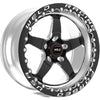 Weld 71MB510W65F S71 15x10 / 5X115 Conical Lug 6.5BS Black 3.18 ID Medium Pad S