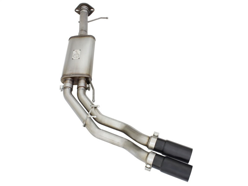 AFE 49-43071-B Series Exhaust SS Front Side Exit CB w/ Black Tips 10-14 fits Fo