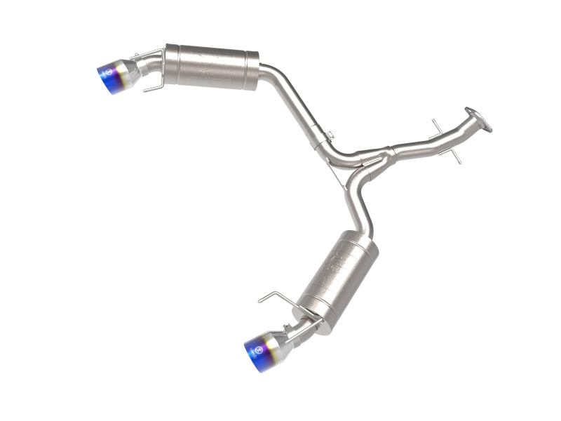 AFE 49-36055-L Takeda 06-13 fits Lexus IS250/IS350 SS Axle-Back Exhaust w/ Blue