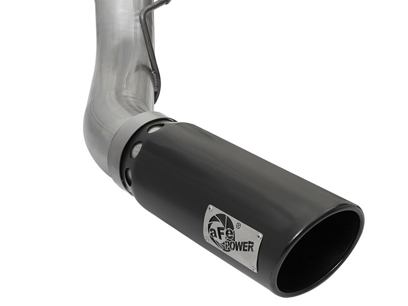 AFE 49-43090-B Bore-HD 5in DPF Back 409 SS Exhaust System w/Black Tip 2017 fits