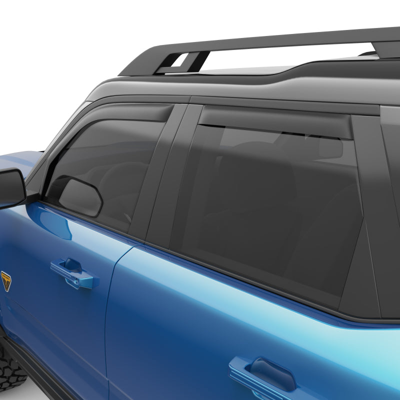 EGR 573565 21-22 fits Ford Bronco 4 Door In-Channel Window Visors - Matte Black (573565)
