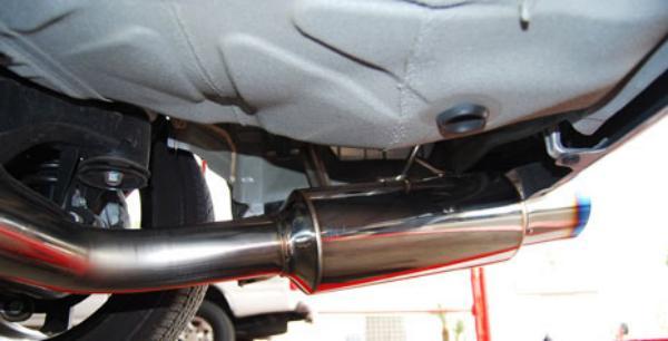 Invidia HS08SW4GST 08-09 WRX Sedan 76mm (101mm tip) RACING Titanium Tip Cat-back