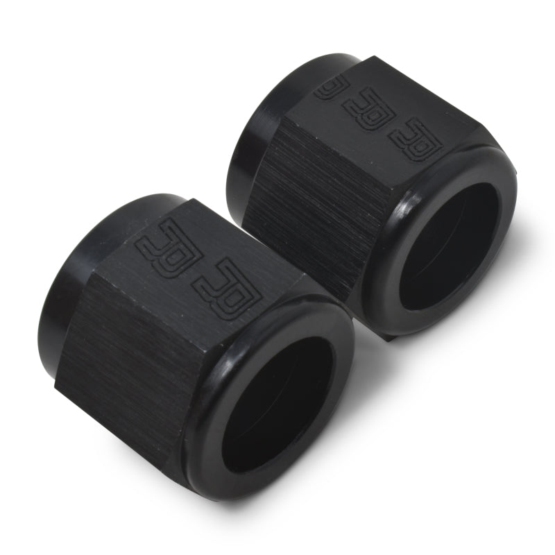 Russell 660575 Performance -6 AN Tube Nuts 3/8in dia. (Black) (2 pcs.)