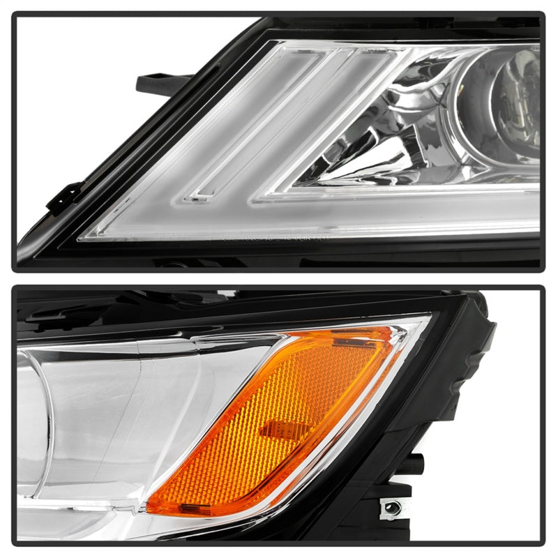 xTune 9042898 14-18 fits Chevy Impala (Excl Limited) DRL Halogen Proj Headlight