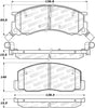 Stoptech 308.05 Street Brake Pads - Front/Rear
