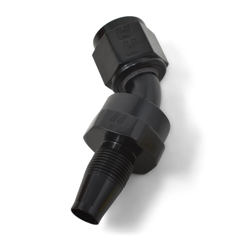 Russell 615103 Performance -8 AN 45 Degree Hose End Without Socket - Polished and Black