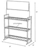 Odyssey Battery ODY9RETAILER 9-Battery Display Rack (3 Wide x 3 High)