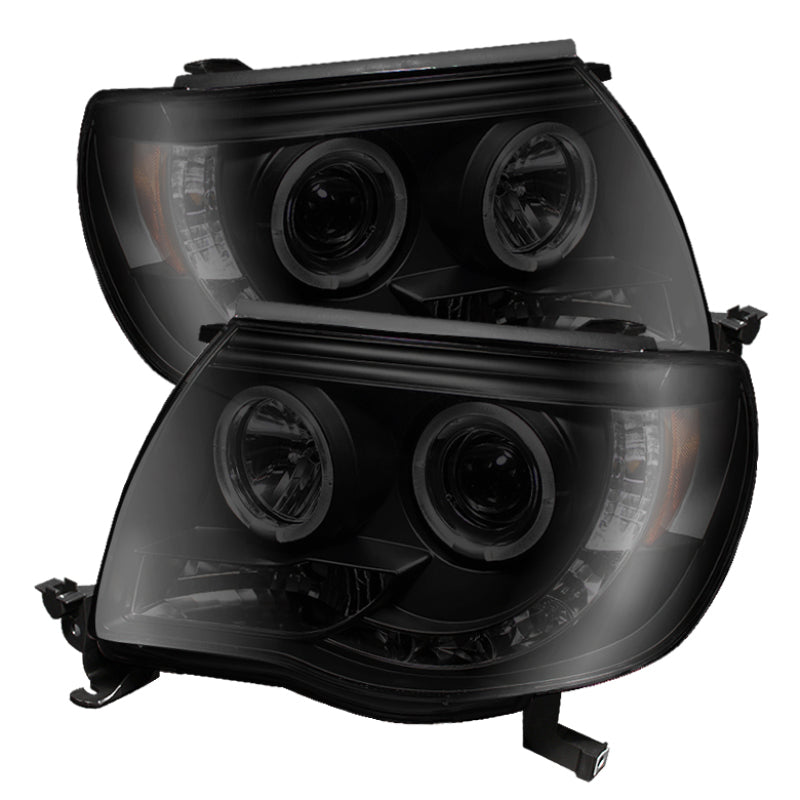 Spyder 5078650 fits Toyota 05-11 Tacoma Projector Headlights LED Halo LED Blk S