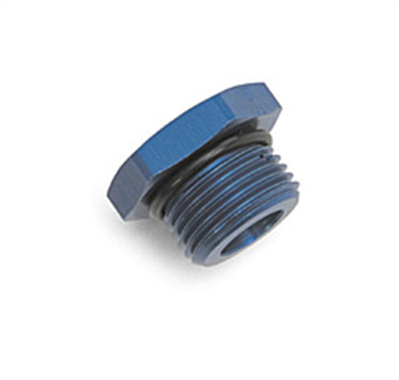 Russell 660290 Performance -10 AN Straight Thread Plug (Blue)