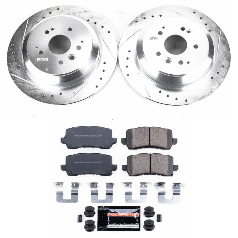 PowerStop K7901 fits Acura 17-19 MDX Rear Z23 Evolution Sport Brake Kit