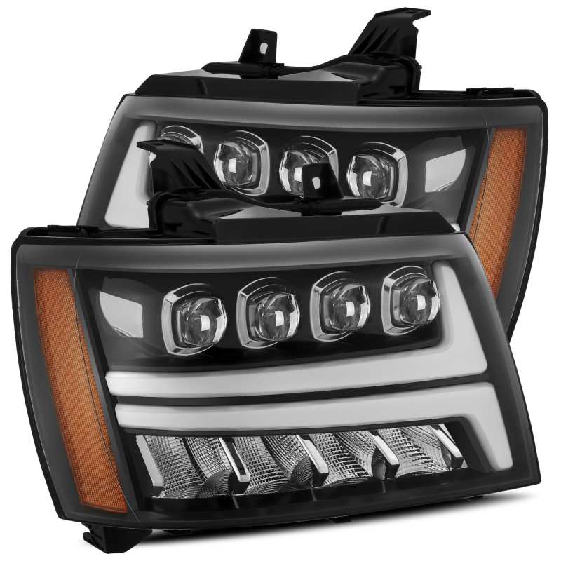 AlphaRex 880287 fits Chevy 07-13 Avalanche NOVA LED Proj Headlights Plank Style