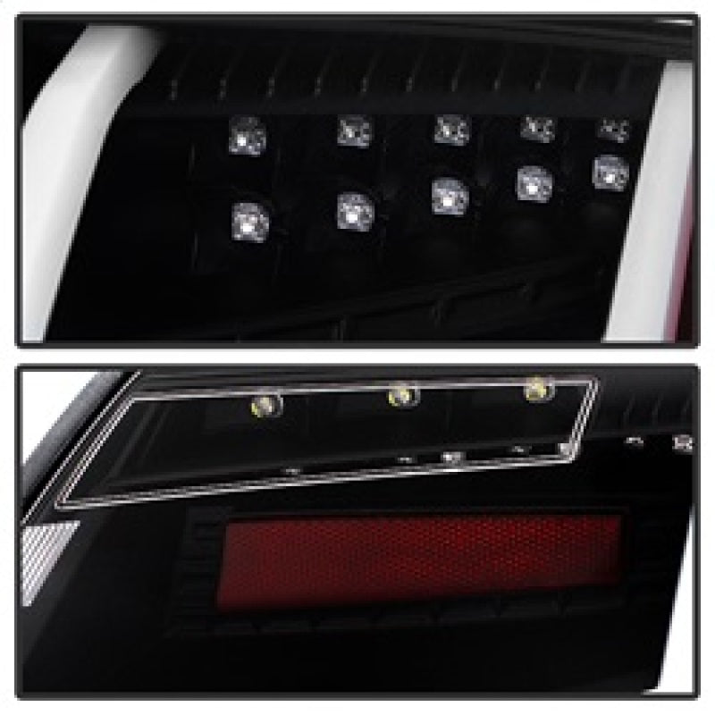 Spyder 5081674 fits Audi 07-12 TT LED Tail Lights Black ALT-YD-ATT07-LED-BK