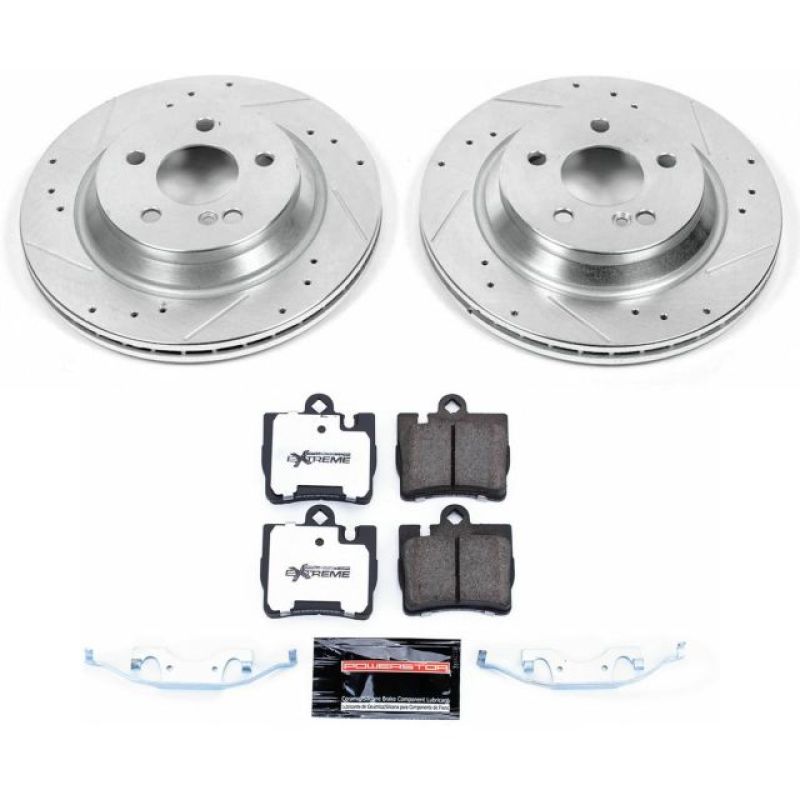 PowerStop K6201 26 00 fits Mercedes-Benz CL500 Rear Z26 Street Warrior Brake Kit