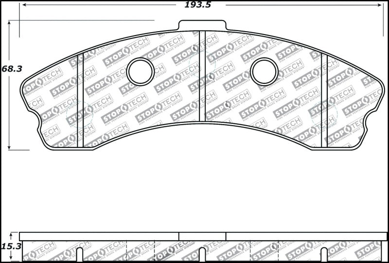 Stoptech 309.1185 Performance 06-09 fits Chevrolet Corvette Z06 Front Brake Pads